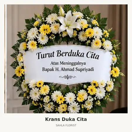 Krans Bunga Duka Karang Tengah
